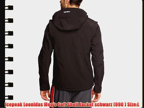 Icepeak Leonidas Men's Soft Shell Jacket schwarz (990 ) Size:L