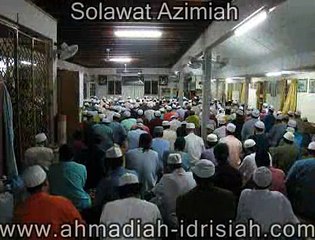 Selawat Azamiah Tarikat Ahmadiah Idrisiah