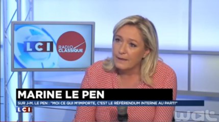 Marine Le Pen : «Si la carrière de Jean-Marie Le Pen se résume à son pouvoir de nuisance, c'est assez pathétique»