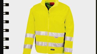 Result R117X EN471 Neon High Visibility 3 Layer Softshell Jacket Flourescent Yellow L