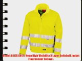 Result R117X EN471 Neon High Visibility 3 Layer Softshell Jacket Flourescent Yellow L