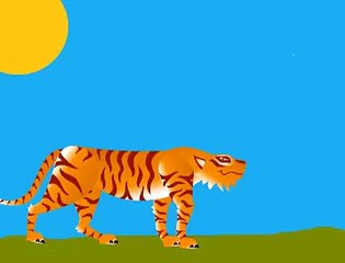 a funny tiger tail cartoon