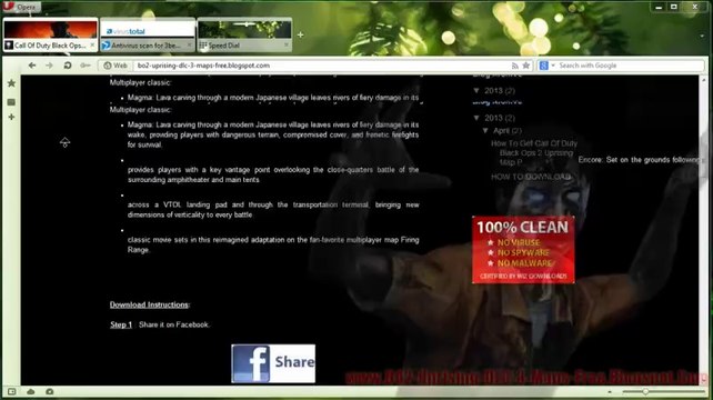 Call Of Duty Black Ops 2 Uprising Map Pack DLC Game Crack - Free Download