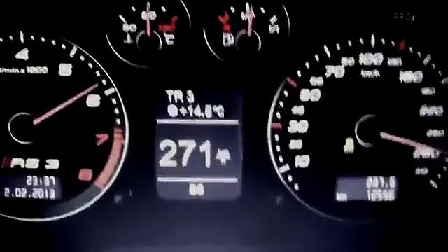 Audi RS3 Разгон с 0 до 365км-ОЧЕНЬ БЫСТРОЕ АВТО