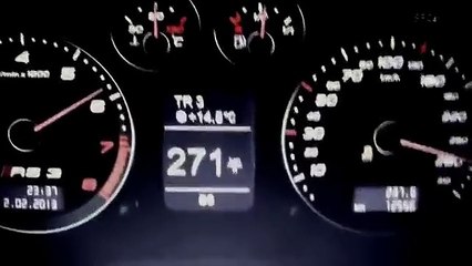 Audi RS3 Разгон с 0 до 365км-ОЧЕНЬ БЫСТРОЕ АВТО