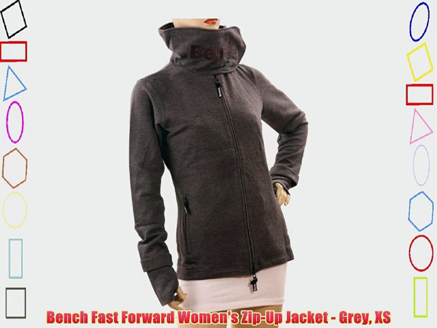 Bench Fast Forward Women S Zip Up Jacket Grey Xs Video Dailymotion