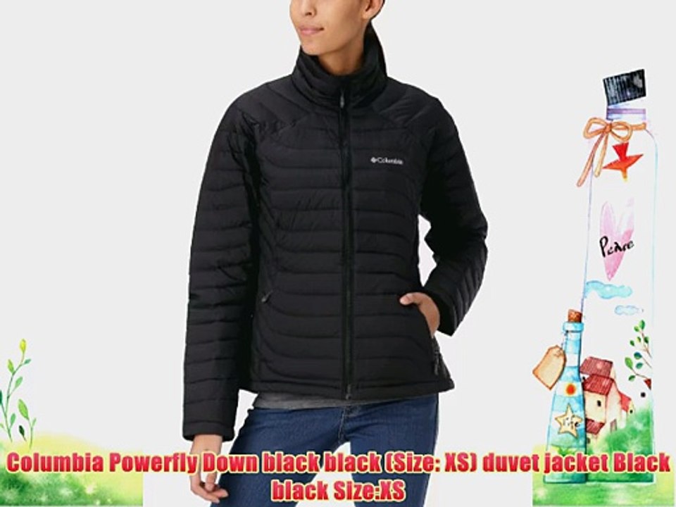 Columbia Powerfly Down black black (Size: XS) duvet jacket Black black Size:XS