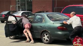 Car Chases Pedestrians Prank