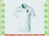 adidas England Test Men's Cricket Shirt White 44/46in