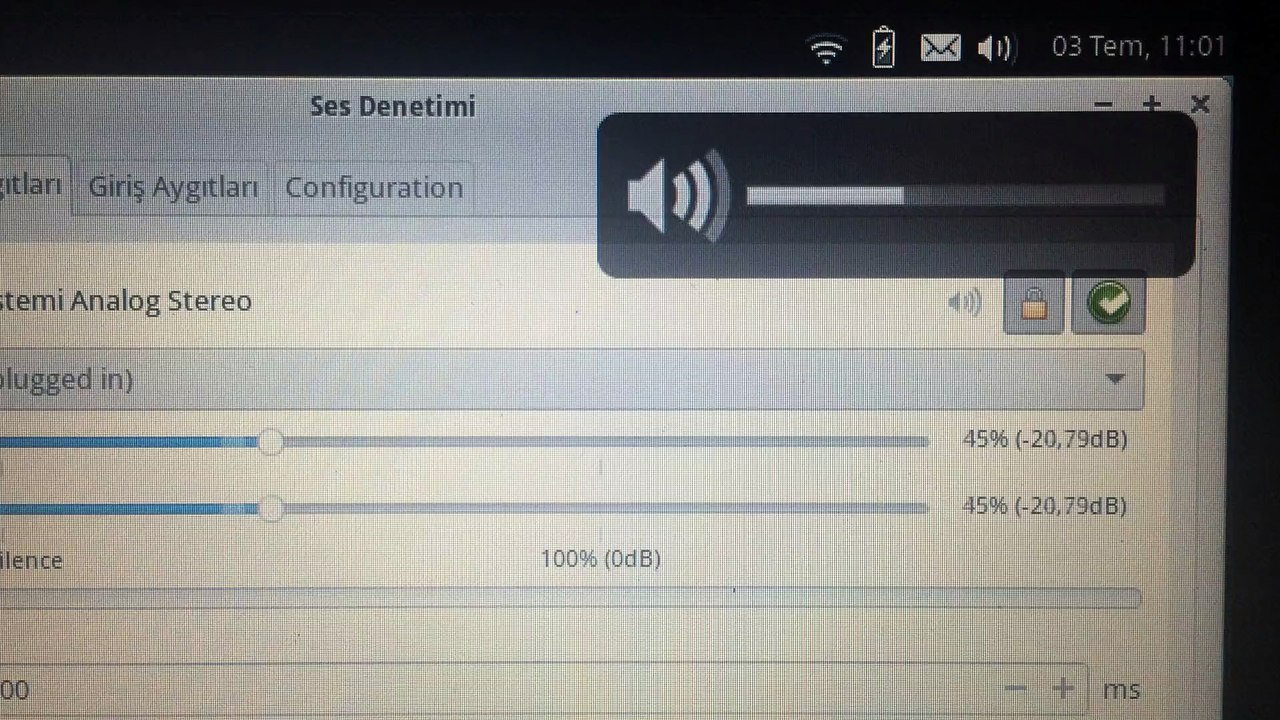 xubuntu ses sorunu