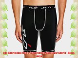 Sub Sports Dual Men's Compression Baselayer Shorts - Black Large