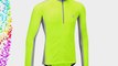 Tenn-Outdoors Men's Coolflo Long Sleeve Cycling Jersey - Hi-Viz Yellow/Grey 44-46 Inch (X-Large)