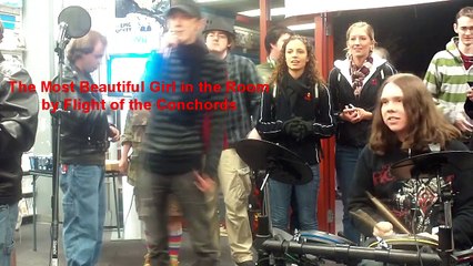 Rock Band 3 and Acrobellum at WoW: Cataclysm midnight launch