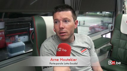 Dans le bus de l'équipe Lotto-Soudal