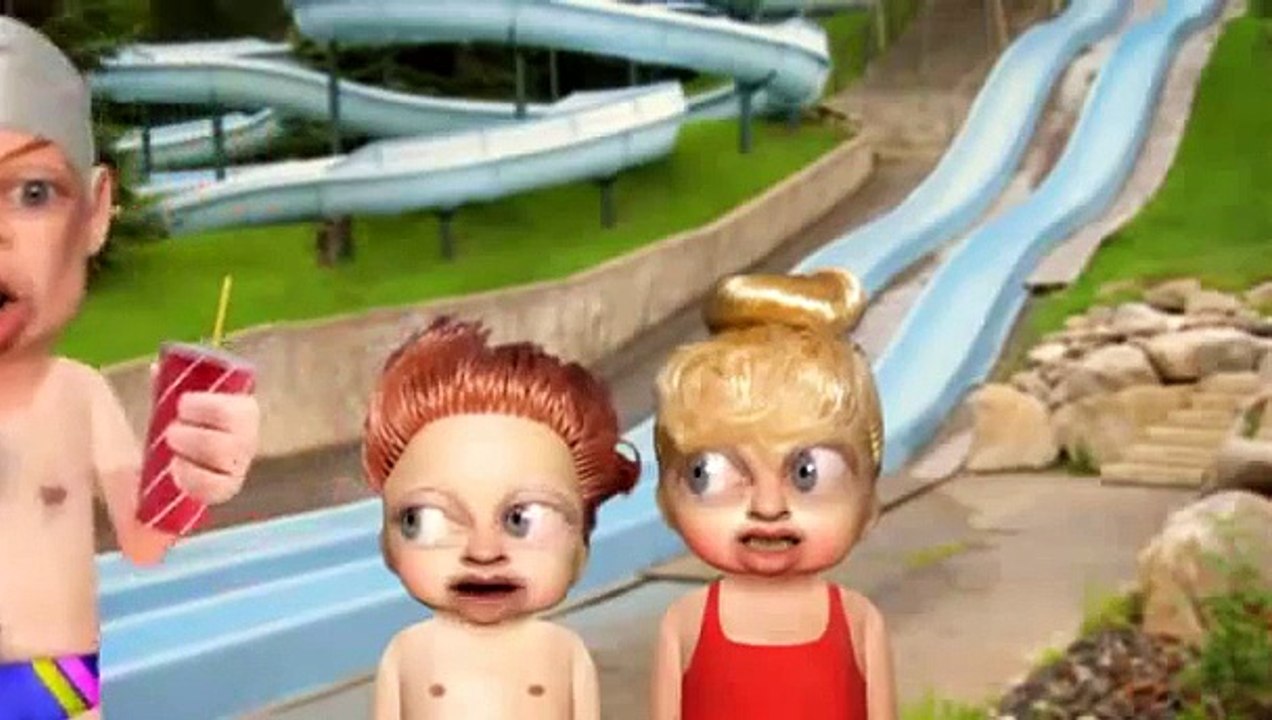 Les glissades d'eau (Tetesaclaques.tv)