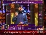 daikhni hai hashr main izat RasoulAllah ki by usman ubaid qadri live on Din news tv ramzan transmission 2015
