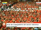 Chávez: Trabajadores revolucionarios deben tomar el control total del espacio eléctrico