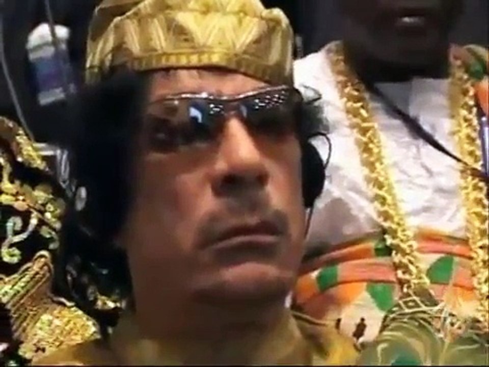 معمر القذافي رئيس للاتحاد الأفريقي
