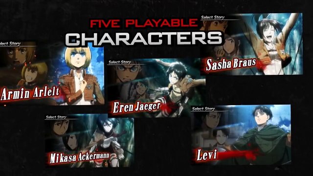 Attack on Titan (L'Attaque des Titans) Humanity in Chains sur 3DS - trailer de lancement