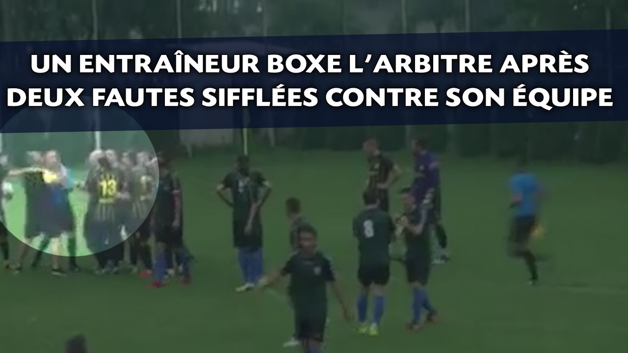 Un entraîneur boxe l'arbitre après deux fautes sifflées contre son équipe