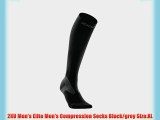 2XU Men's Elite Men's Compression Socks Black/grey Size:XL