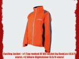 Proviz Women's Nightrider Waterproof Cycling Jacket - Orange Size 14