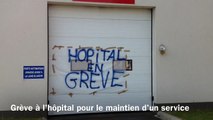 Grève à l'hôpital de Montdidier (80), vendredi 3 juillet 2015