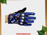 Outdoor Men's Full Finger Cycling Bicycle Biking Gloves (Blue M)