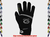 Optimum Men's Nite Brite Waterproof Winter Cycling Gloves - Black Large