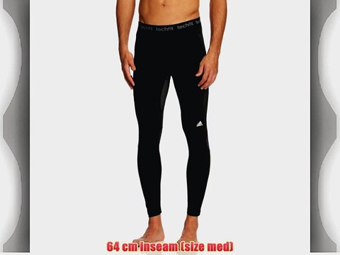 adidas Men's Techfit Preparation Long Tight Trousers - Black Large