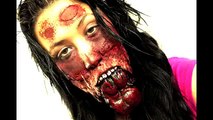 Split Jaw Halloween Makeup Tutorial (The Walking Dead Inspired)