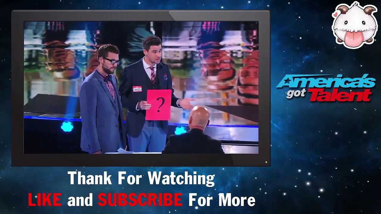 America's Got Talent 2014 ♥ David and Leeman: Magic Duo Predicts the Future With a Tweet