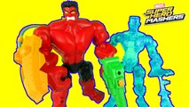 Red Hulk vs Iceman!! Avengers Super Heroes Mashers Colossus Mash Up Hulk Smash Fun Kids Toys