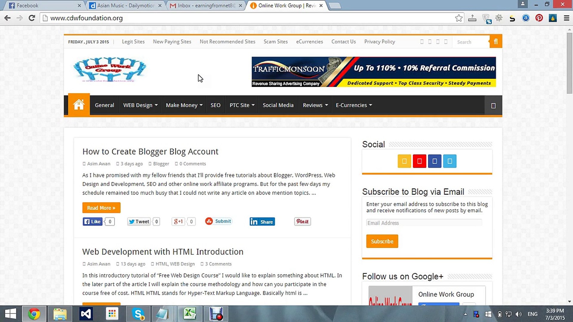 How to make dailymotion account Partner