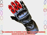 Juicy Trendz New Men's Cowhide Leather Motorbike Motorcycle Biker Gloves