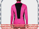 Piu Miglia Full Zip Thermal Long Sleeve Ladies Pink Cycling Jersey PM2218