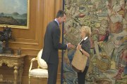 El Rey Don Felipe VI recibe a Manuela Carmena