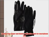 eGlove Bike Gel Pro Touch Screen Cycling Gloves - Black Large
