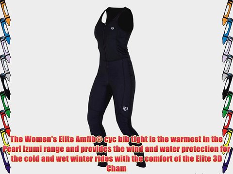 Pearl Izumi Women's Amfib Drop Tail Cycling Bib - Black Medium