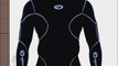 Optimum Thinskin Pro Long Sleeve Mens Compression Base Layer Top - Black/Blue Small