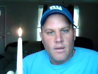 SHOENICE EATS LARGE CANDLE