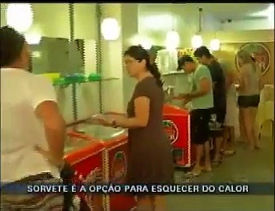 Sorveterias lotadas