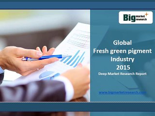 Global Fresh green pigment Industry 2015 Market Investment feasibility analysis