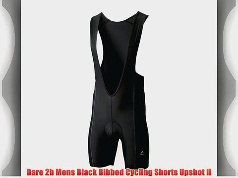 Dare 2b Mens Black Bibbed Cycling Shorts Upshot II