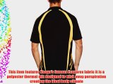 Kooga Men's Rugby Print/Panel Match Shirt  - Black/Gold Small