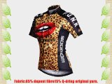 Lance Sobike Women's Cycling Jersey Cycling Gear Short Sleeves-Panther Lady (Large)