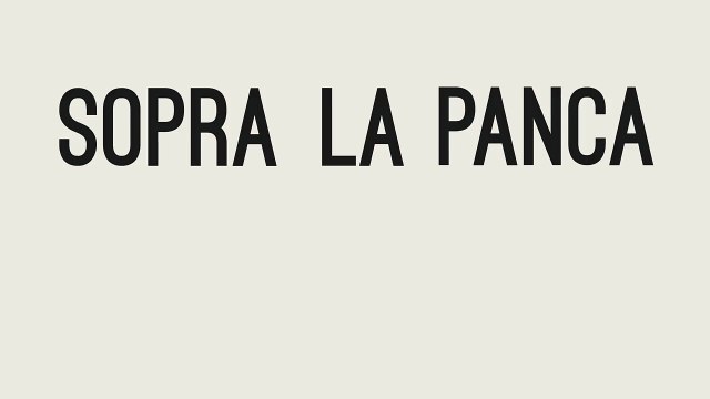 Trava-Línguas Em Italiano | Sopra la panca la capra campa