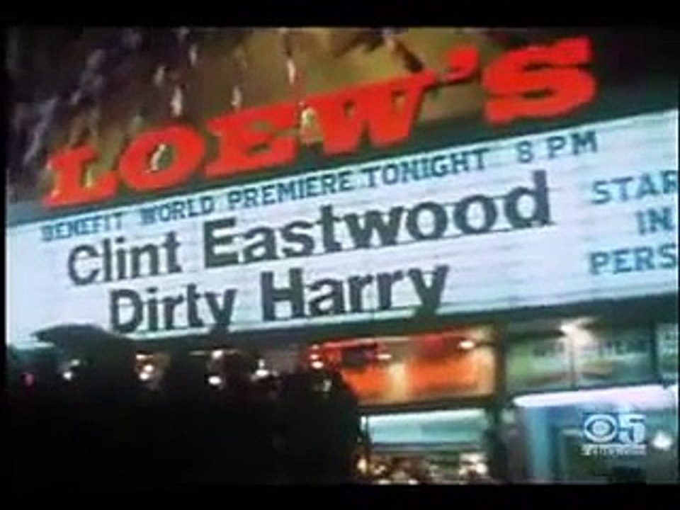 Dirty Harry premiere 1971 with Clint Eastwood in San Francisco