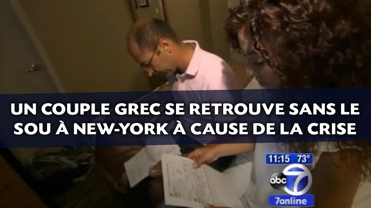 Un couple grec se retrouve sans le sou à New-York à   cause de la crise