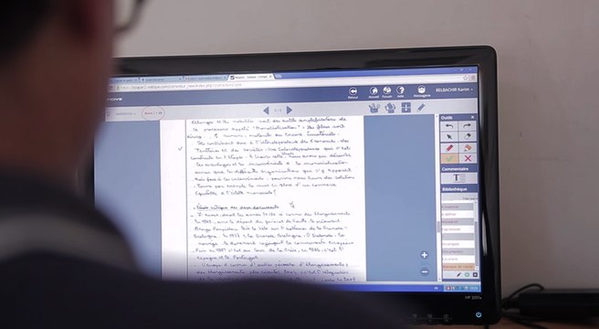 La dématérialisation de la correction des copies du baccalauréat dans le réseau d'enseignement français à l'étranger en 2015